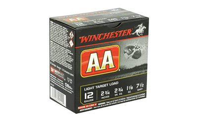 12 GA 2 3/4in Winchester AA Light Target #7 1 1/8oz (AA127)