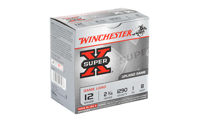 12 GA 2 3/4in Winchester Super-X #8 Lead 1oz (XU128)