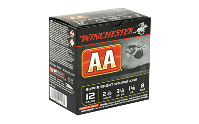 12 GA 2 3/4in Winchester AA Super Sport #8 Lead (AASC128)