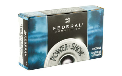 12 GA 2 3/4in Federal Power Shok #4 Buckshot (F127-4B)