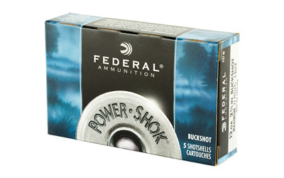 12 GA 2 3/4in Federal Power Shok #4 Buckshot (F127-4B)