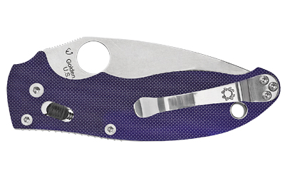Spyderco Manix 2 Folding Knife 3.375in DK Blue (C101GPDBL2)