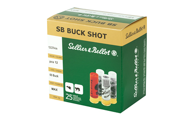 12 GA 2 3/4in  S&B 00 Buckshot 1-1/4oz (SB12BSC)