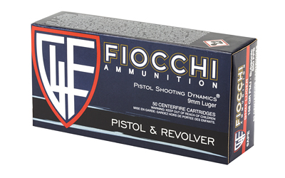 9mm Fiocchi 158gr FMJ 50rd Box (9APE)