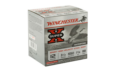 12 GA 3 1/2in Winchester Super X #BB Steel 1 3/8oz (WEX12LBB)