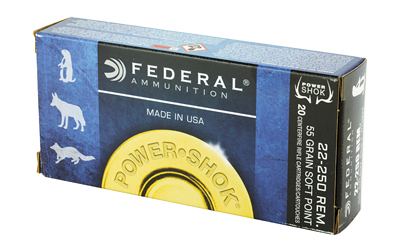 22-250 Federal Power Shok 55gr SP (22250A)