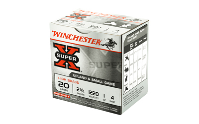 20 GA 2 3/4in Winchester Super-X #4 Lead 1oz (X204B)