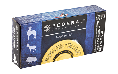 300 Savage Federal Power Shok180gr SP, Box of 20. (300B)