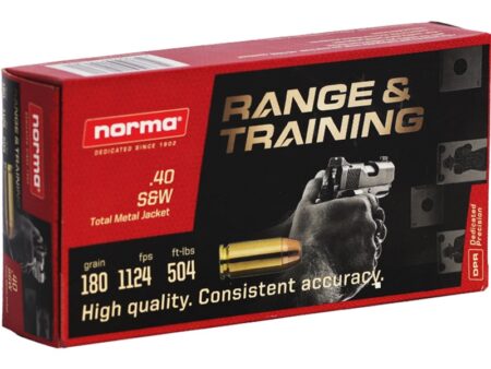 40 S&W Norma Range & Target 180gr TMJ (801407652)