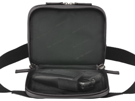 GTM Sling Waist Pack Black Leather (GTM116BLK)