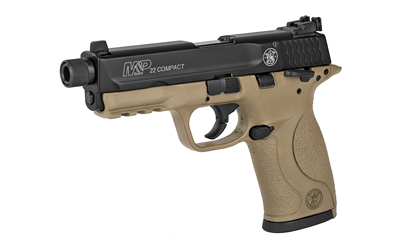 S&W M&P22 Compact 22 LR FDE Threaded 10+1 (10242)