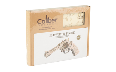 Caliber Gourmet Wood Revolver Puzzle Brown (CBG-PZ-4R)