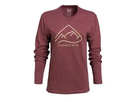 Vortex Women's Alpine Line Long Sleeve T-Shirt Burgundy M (221-24-BHEM)