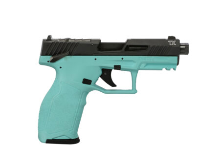 Taurus TX22 22LR 4in BBL BLK/CYAN (1-2TX22P141C)