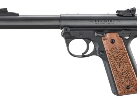 Ruger MKIV 22/45 22LR 5.5in BBL TB BLK Wood Grip