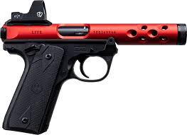Ruger MK IV 22/45 Lite 22 LR 4.4"" w/Red Dot 10+1 Red
