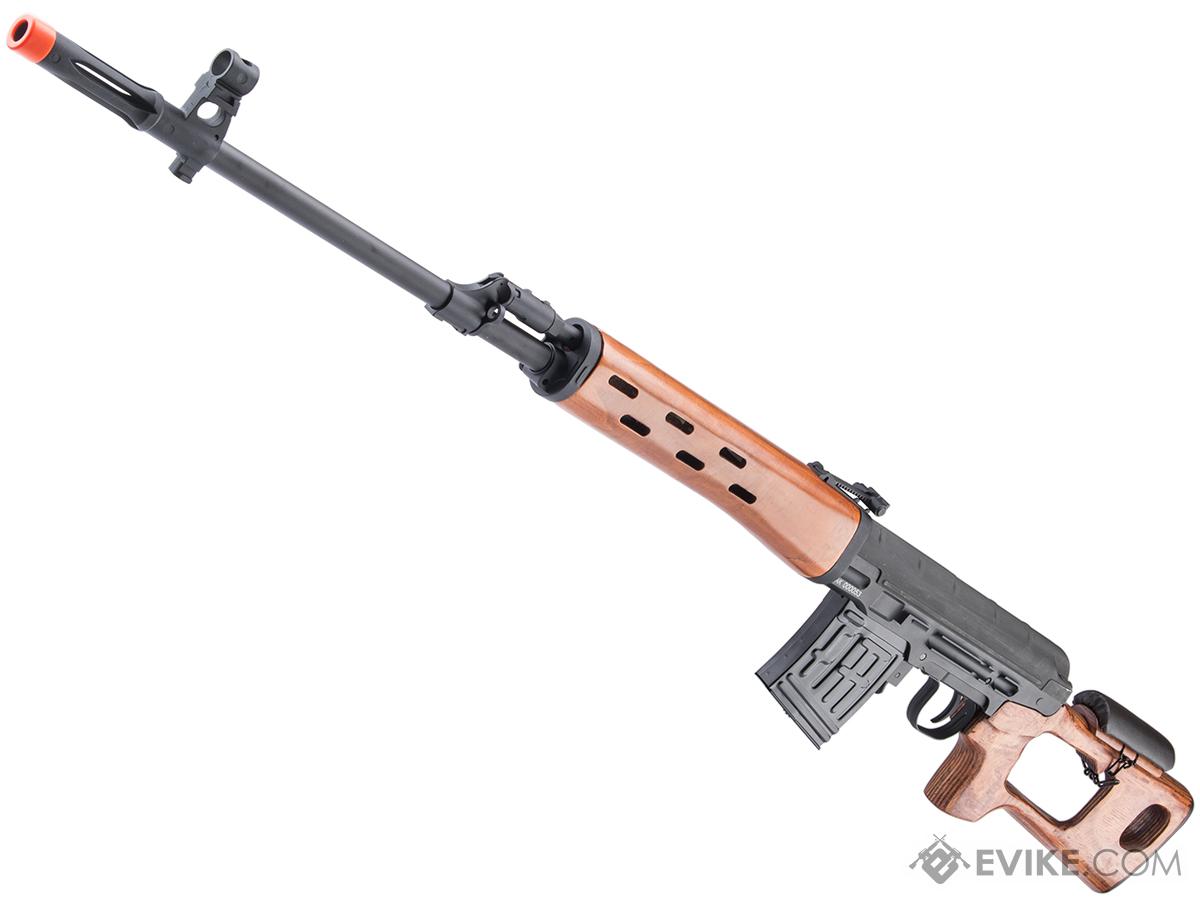 A&K SVD Dragunov AEG Sniper Rifle w/ Wood (AEG-AK-SVD-MW-E) - Image 1