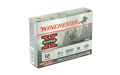 12 GA 3 1/2in Winchester Super-X 00 Buckshot (XB12L00)