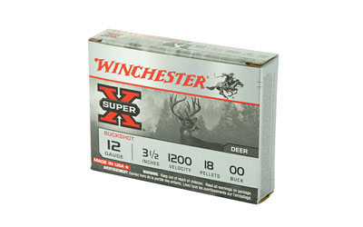 12 GA 3 1/2in Winchester Super-X 00 Buckshot (XB12L00)