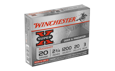 20 GA 2 3/4in Winchester Super-X #3 Buckshot (XB203)