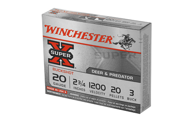 20 GA 2 3/4in Winchester Super-X #3 Buckshot (XB203)
