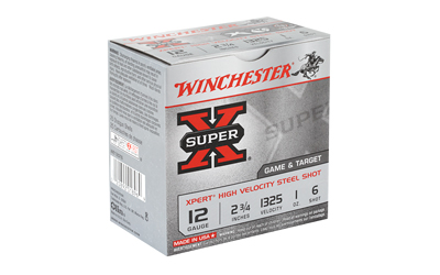 12 GA 2 3/4in Winchester Super-X #6 Steel 1oz (WE12GT6)
