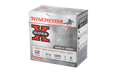 12 GA 2 3/4in Winchester Super-X #6 Steel 1oz (WE12GT6)