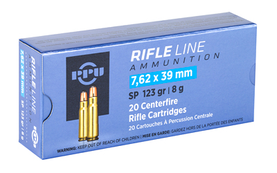 7.62x39 PPU 123gr SP RN (PP76239S)