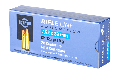 7.62x39 PPU 123gr SP RN (PP76239S)