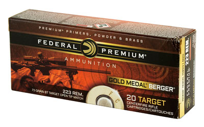 223 Federal Gold Medal 73gr BTHP (GM223BH73)