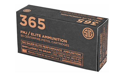 9mm Sig Elite 365 115gr FMJ (E9MMB1-365-50)