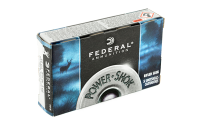 12 GA 2 3/4in Federal Rifled Slug 1oz HP Power Shok (F127RS)