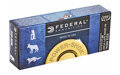 223 Federal Power-Shok 64gr SP (223L)