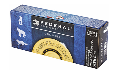 223 Federal Power-Shok 64gr SP (223L)