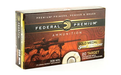 308 Win Federal Gold Medal 175gr Sierra Matchking BTHP (GM308M2)