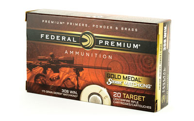 308 Win Federal Gold Medal 175gr Sierra Matchking BTHP (GM308M2)
