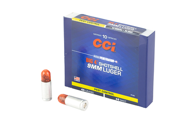 9MM CCI Shotshells #4 Shot 45Gr. (3712CC)