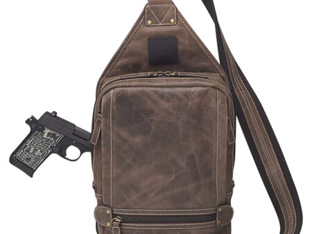 GTM Sling Backpack Brown Leather Standard Holster (GTMCZY108)