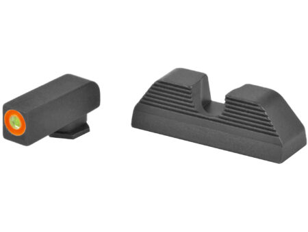 AmeriGlo Night Sights, Green Tritium, Orange Outline (GL-353)