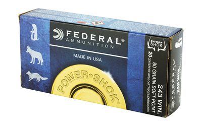 243 Win Federal 80gr SP Power Shok (243AS)