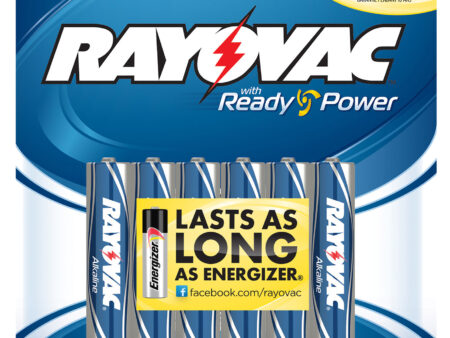 Rayovac AAA High Energy Alkaline Batteries 6 Pack (8246T)