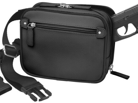 GTM Sling Waist Pack Black Leather (GTM116BLK)