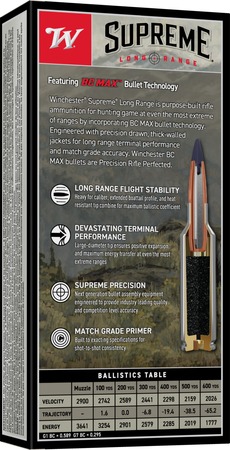 300 WSM Winchester Long Range 195gr BC Max (S300SBC)