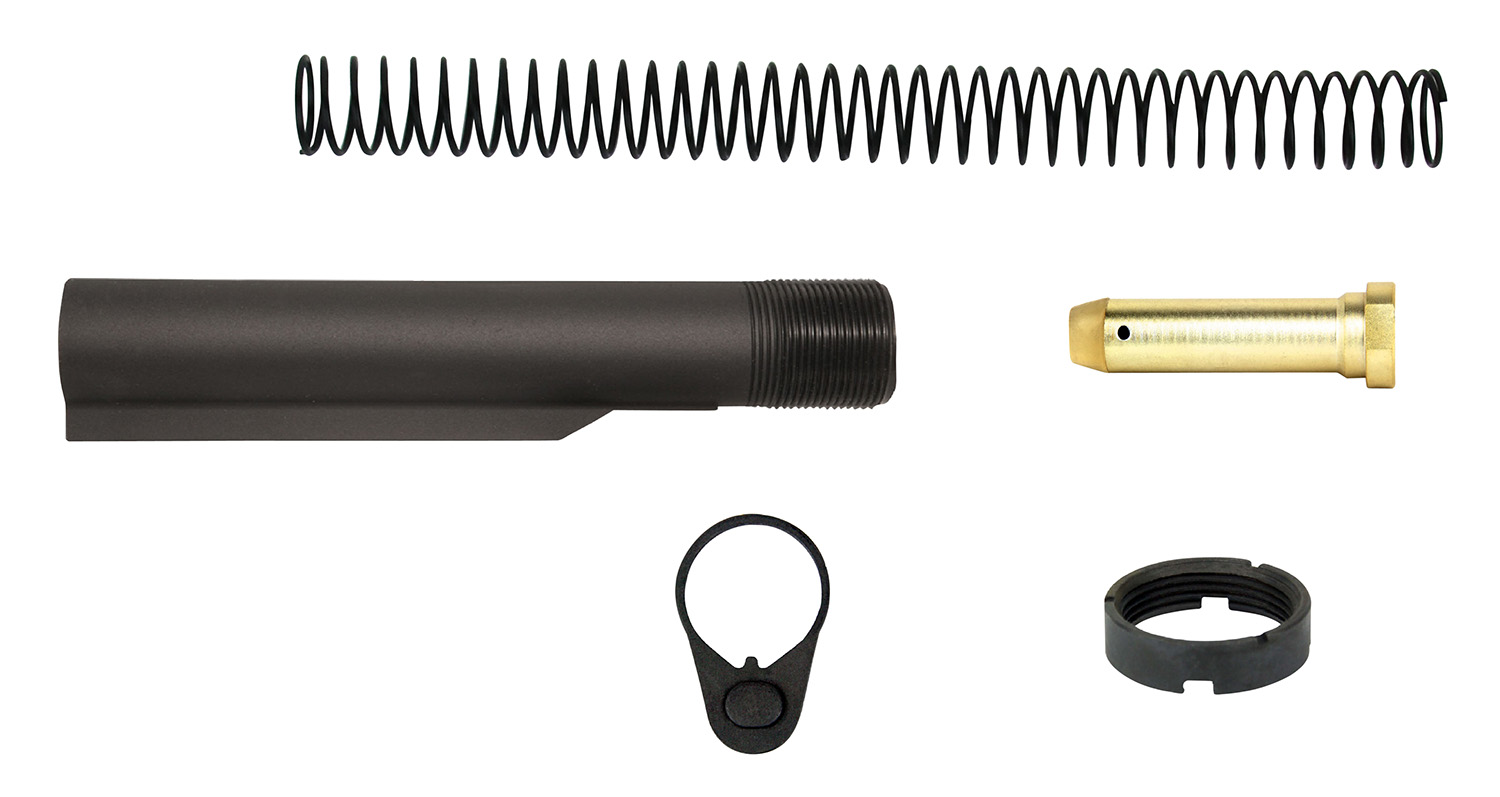 TacFire AR15 Buffer Tube Kit Mil-Spec Black AR-15 (MAR047A) - Image 1