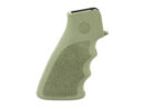 Hogue AR-15/M16 OverMolded Grip Cobblestone OD Green Rubber with Finger Grooves (15001) - Thumbnail Image 2