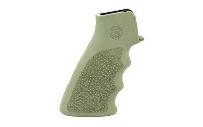 Hogue AR-15/M16 OverMolded Grip Cobblestone OD Green Rubber with Finger Grooves (15001)